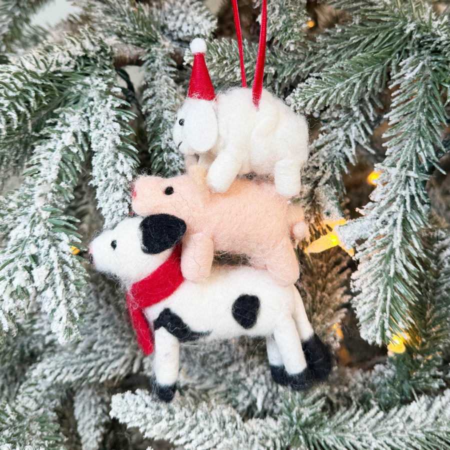 Farm Animals Stack Ornament