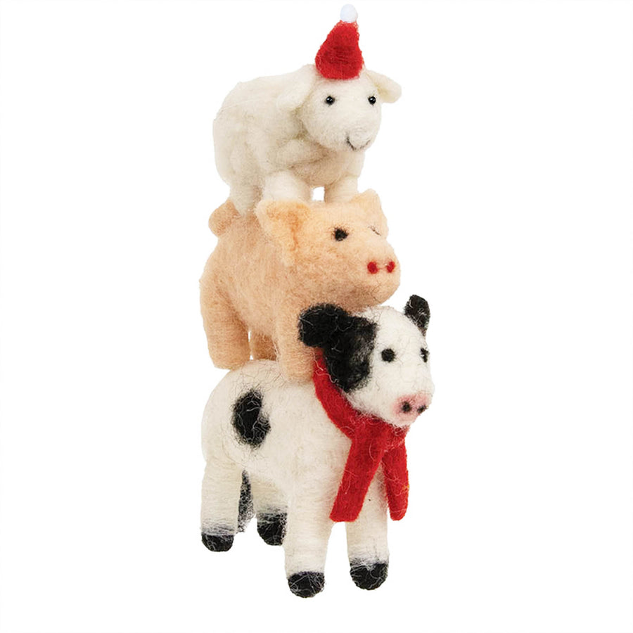 Farm Animals Stack Ornament