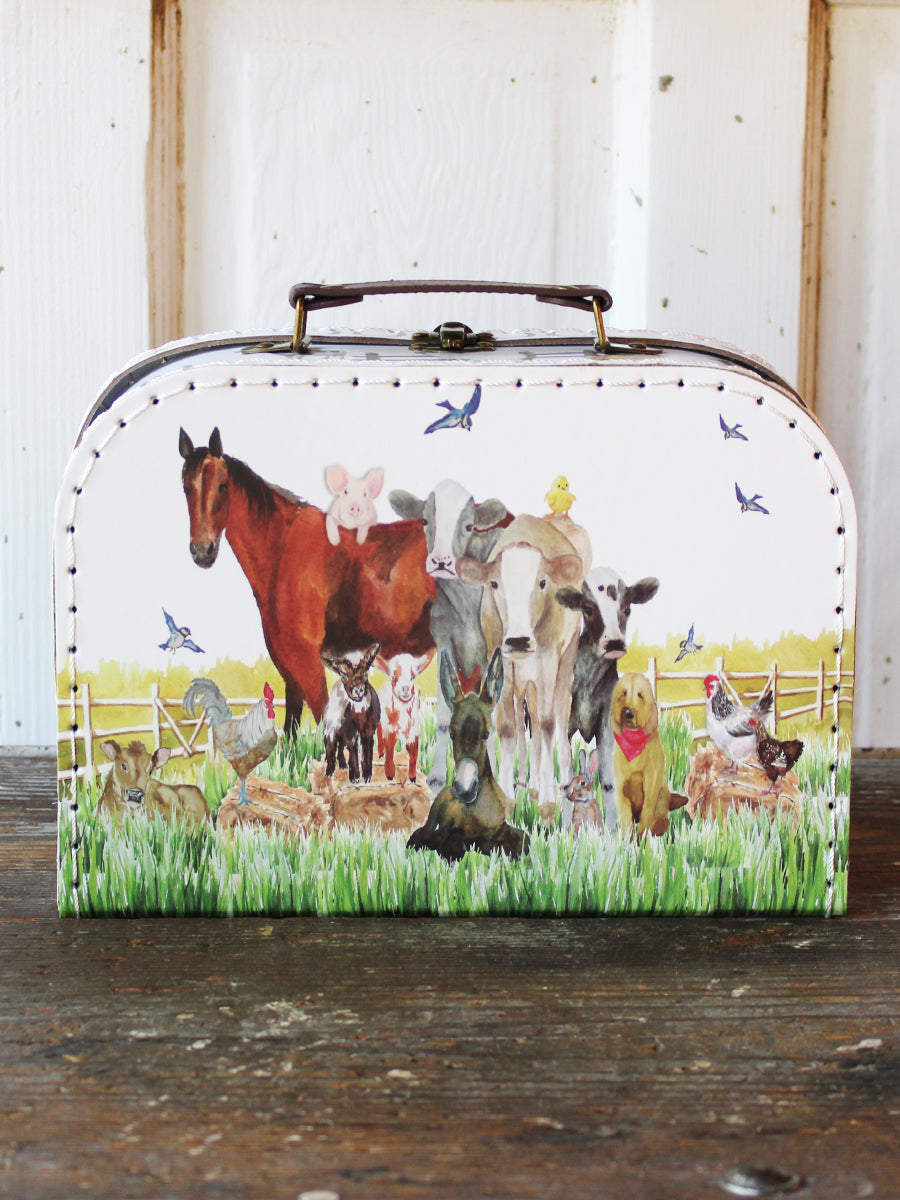 Farm Animals Cardboard Suitcases