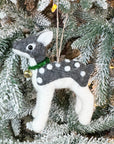 Faux Fur Deer Ornament