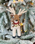 Faux Fur Deer Ornament