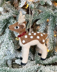 Faux Fur Deer Ornament