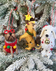 Festive Dog Christmas Ornament