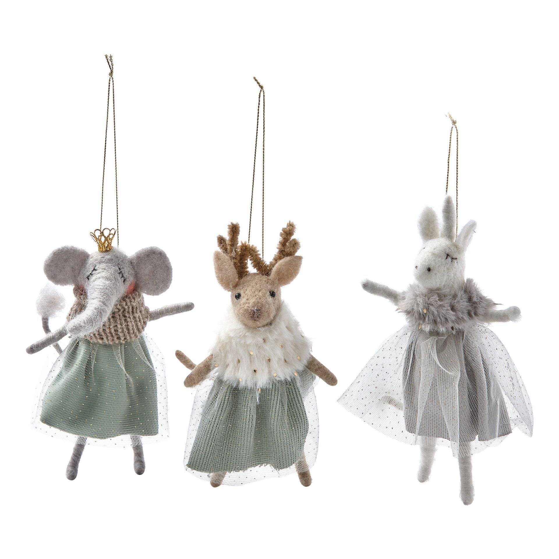 Winter Christmas Animals Ornament