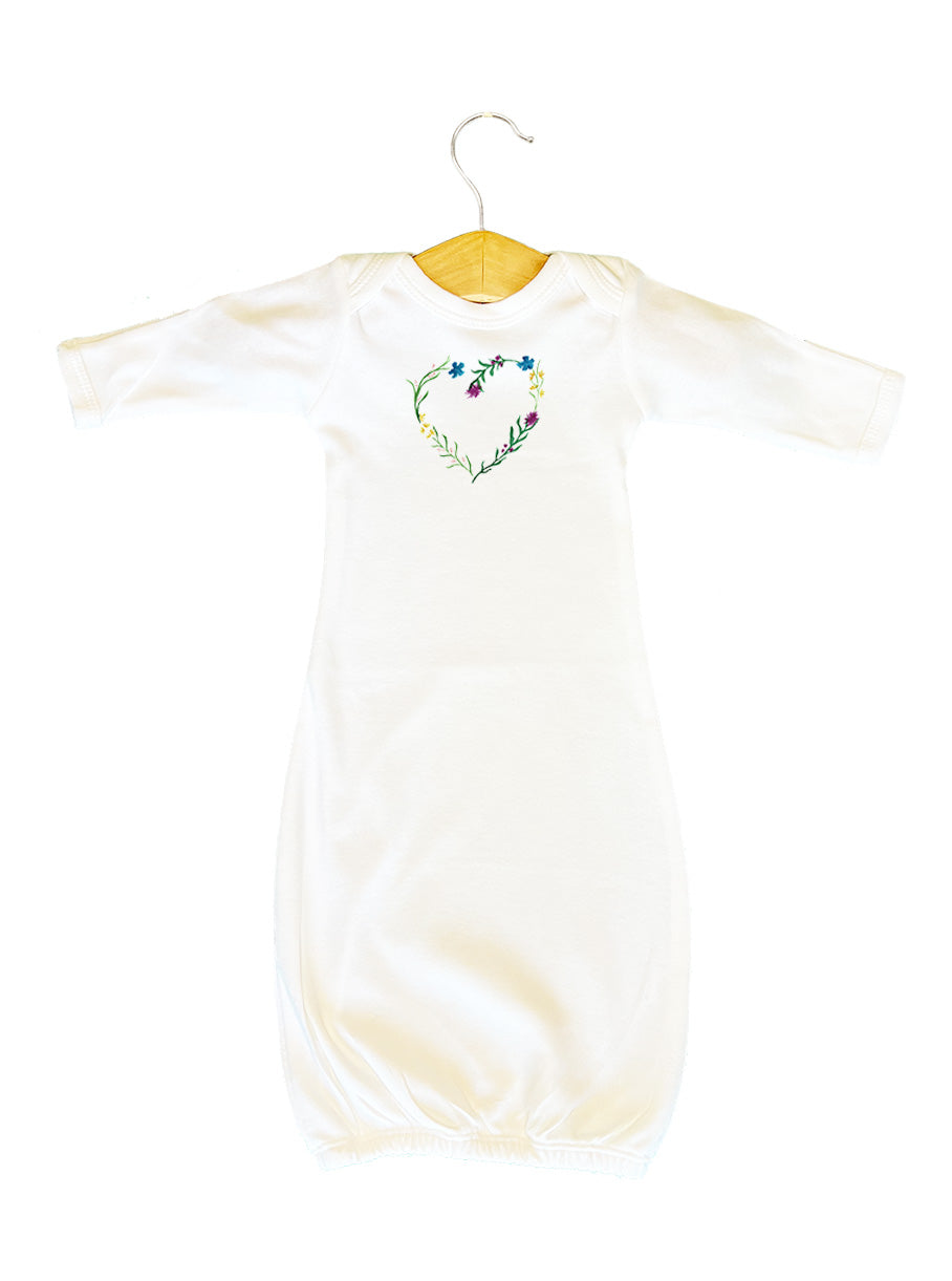 Heart Floral Sleep Gown