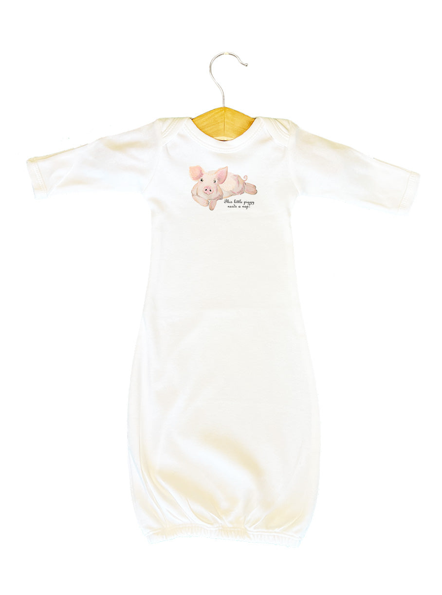 This Little Piggy Needs a Nap Sleep Gown