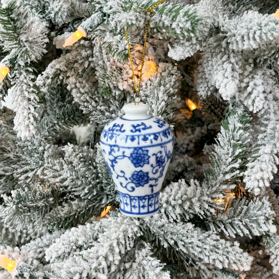 Blue Ginger Jar Ornament