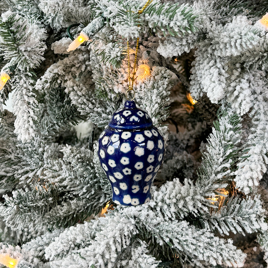 Blue Ginger Jar Ornament