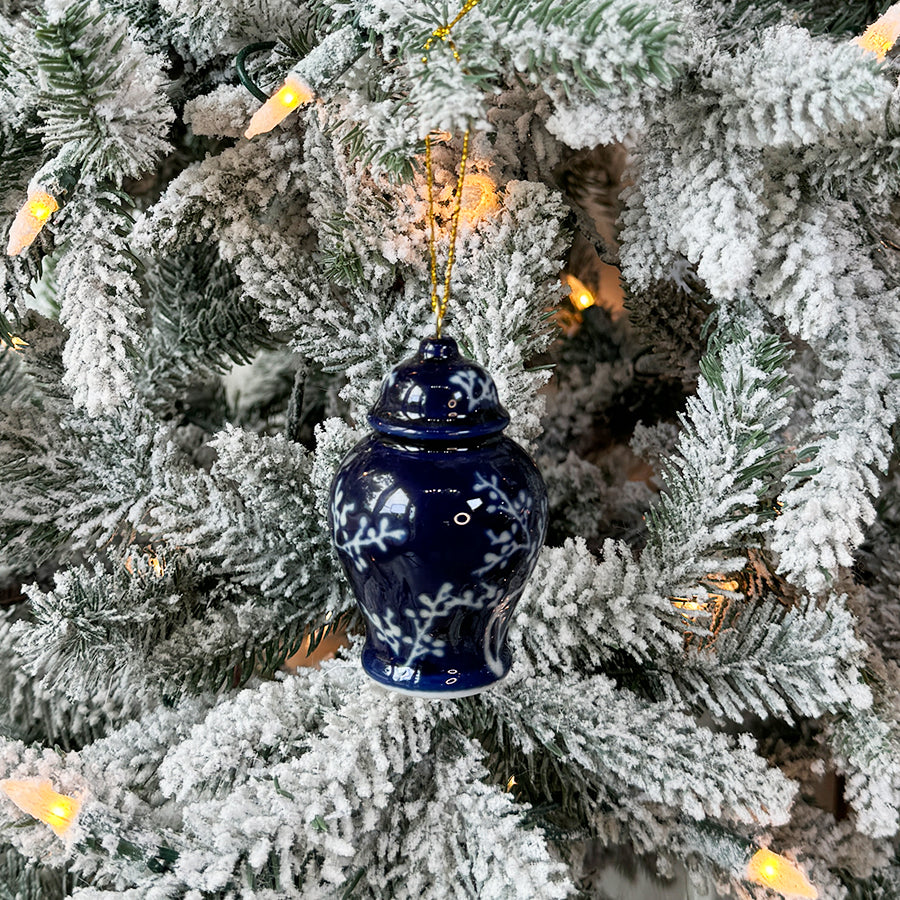 Blue Ginger Jar Ornament