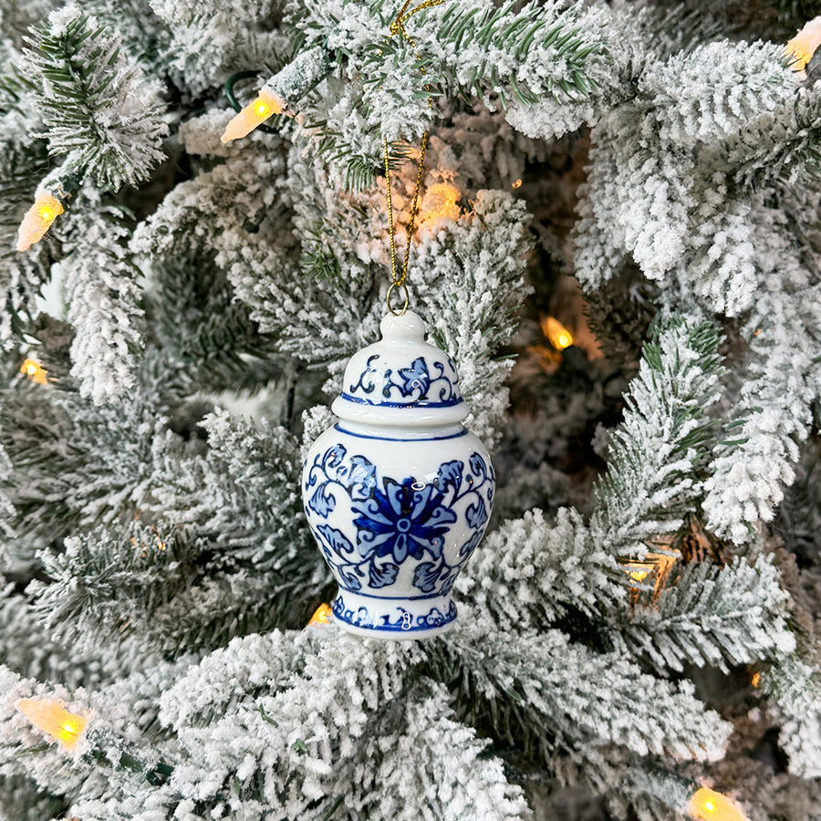 Blue Ginger Jar Ornament