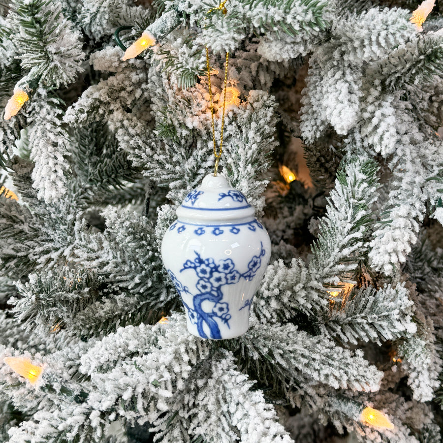 Blue Ginger Jar Ornament