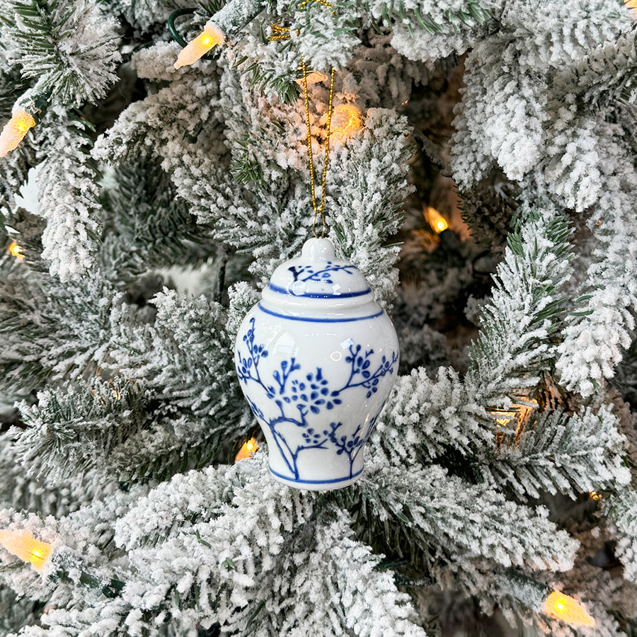 Blue Ginger Jar Ornament