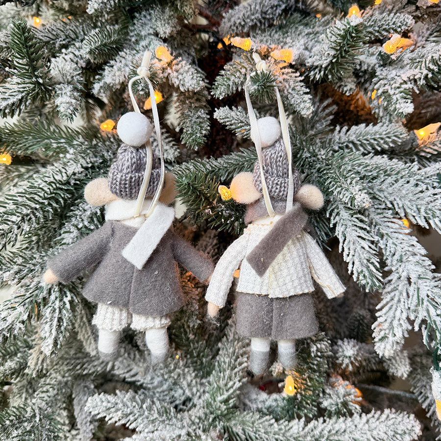 Glitter Sweater Mouse Ornament