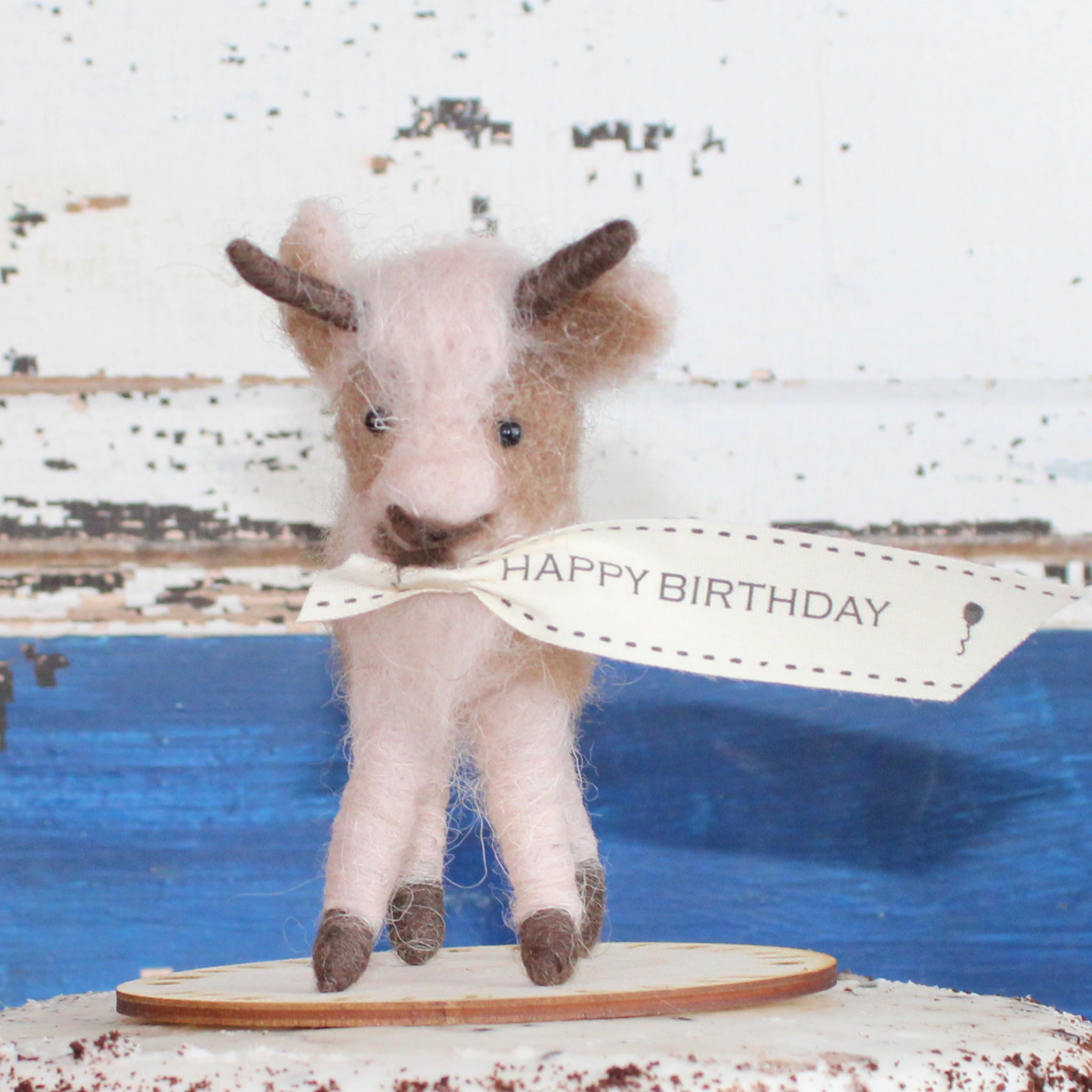 LIMITED QUANTITY Goat Happy Birthday Cake Topper