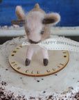 LIMITED QUANTITY Goat Happy Birthday Cake Topper