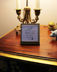 Tiny Gold Frame With Verse/Quote