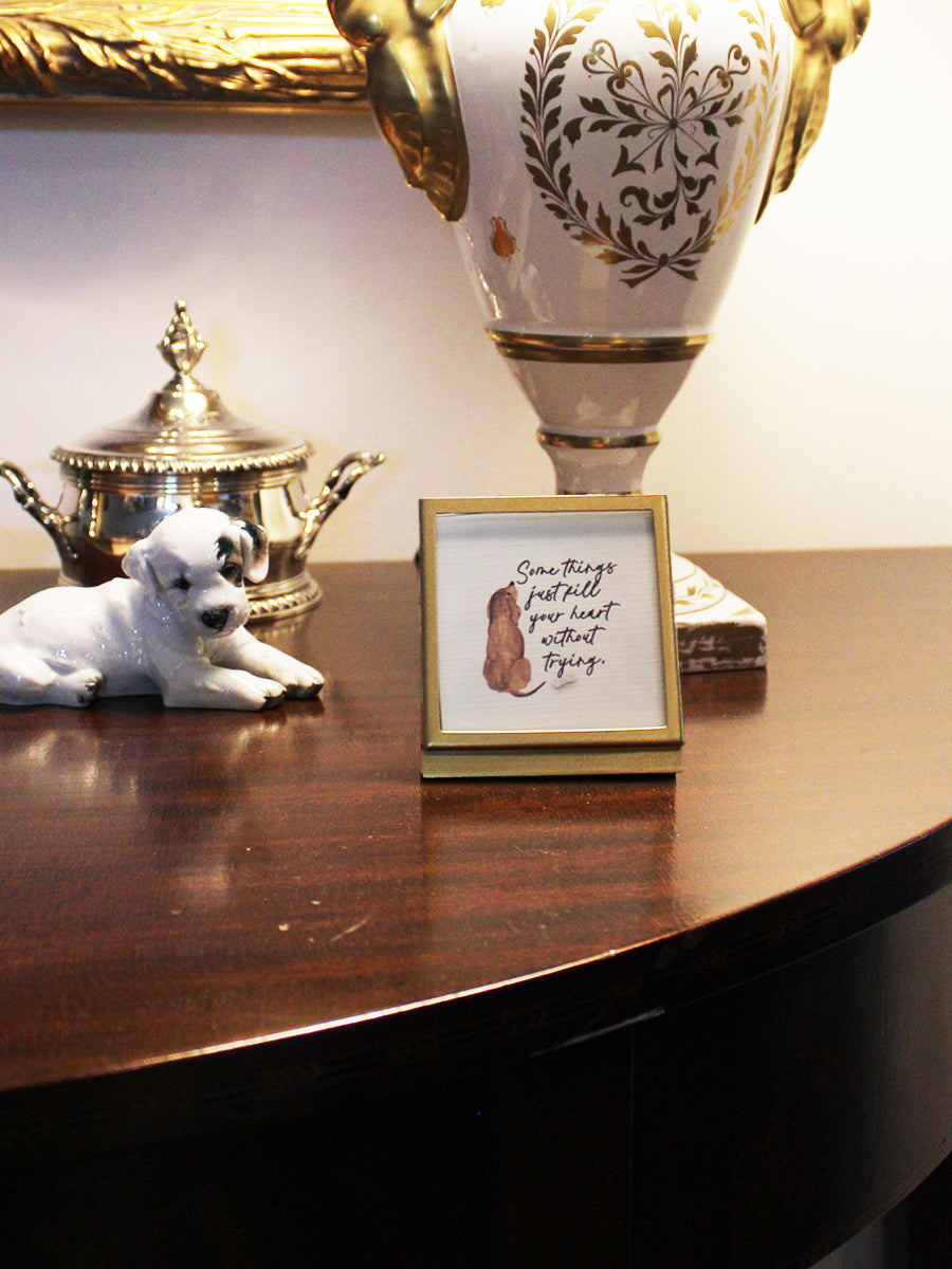 Tiny Gold Frame With Verse/Quote