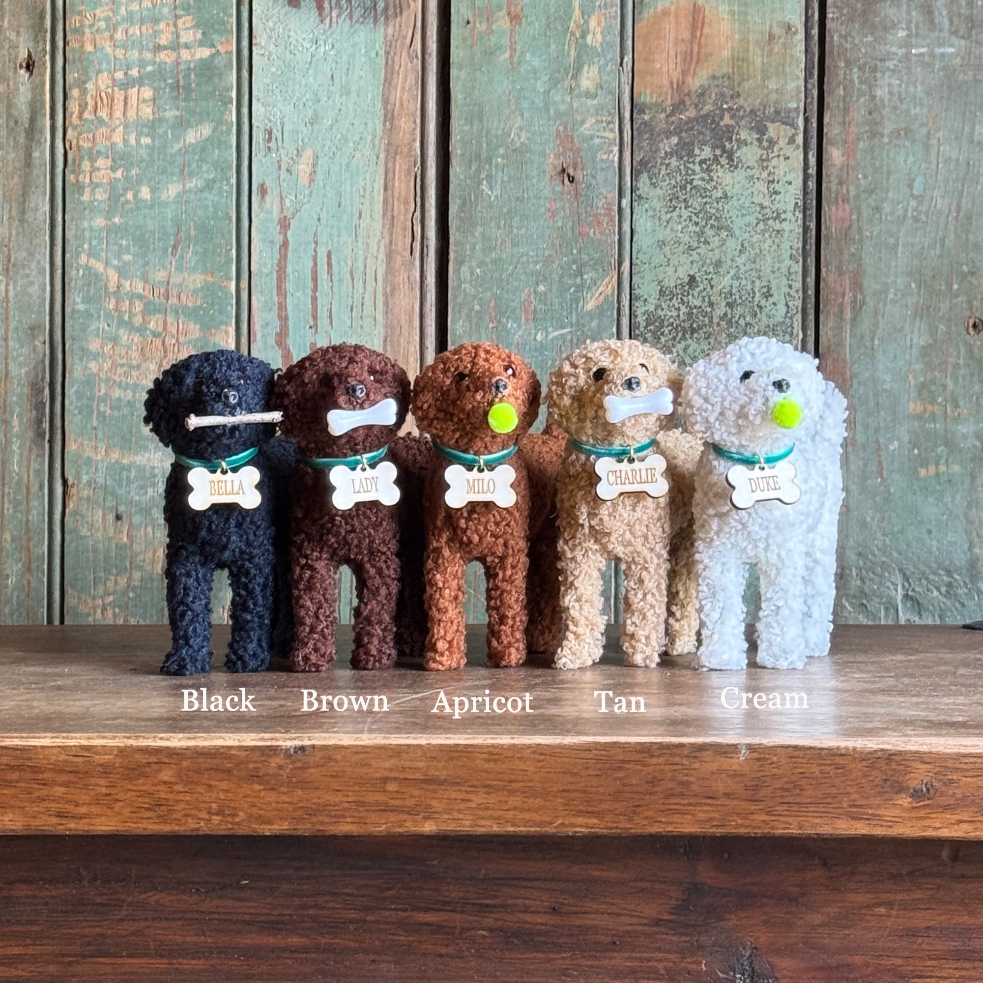 New Doodle Dog Ornament with Custom Name Tag