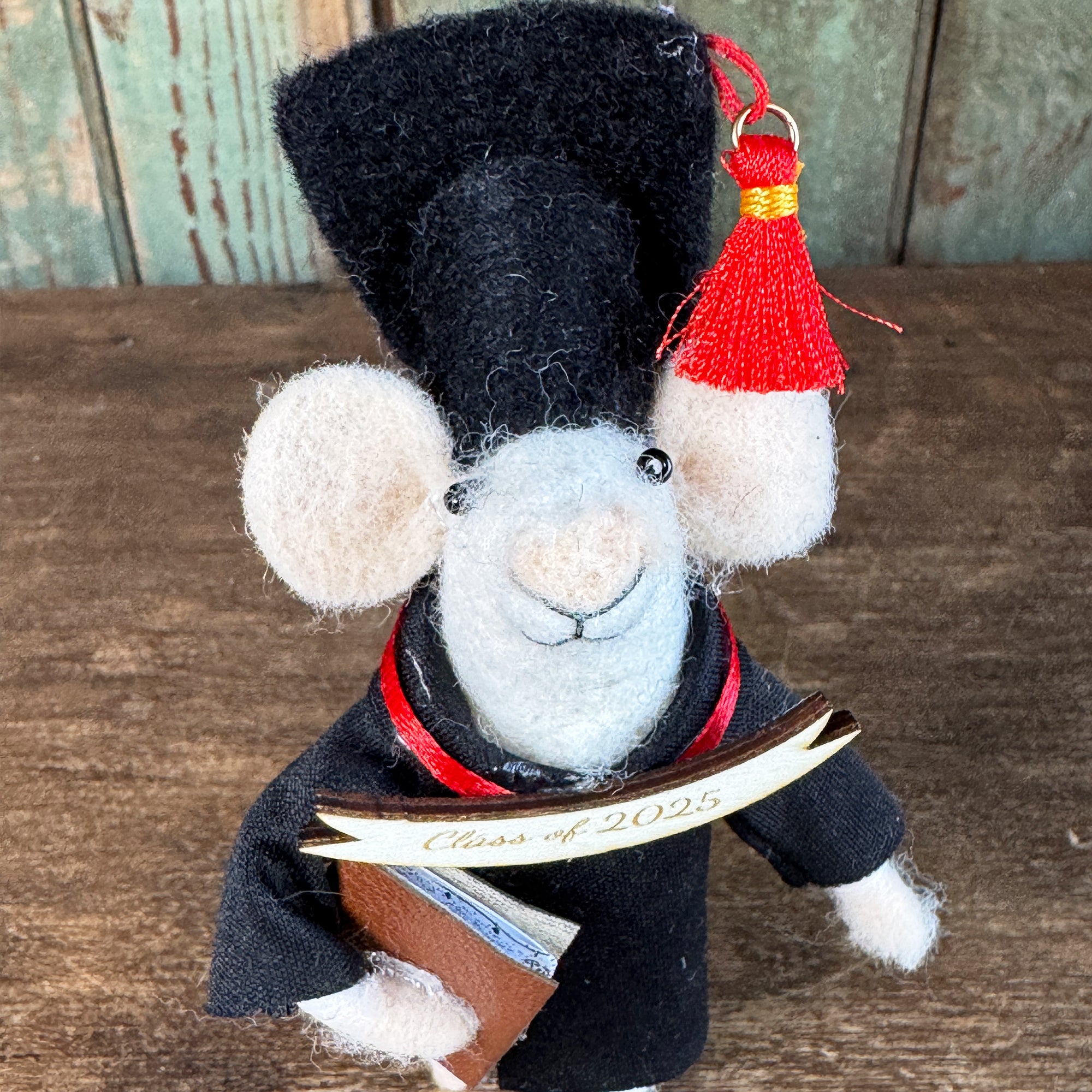 Graduation Mouse Ornament