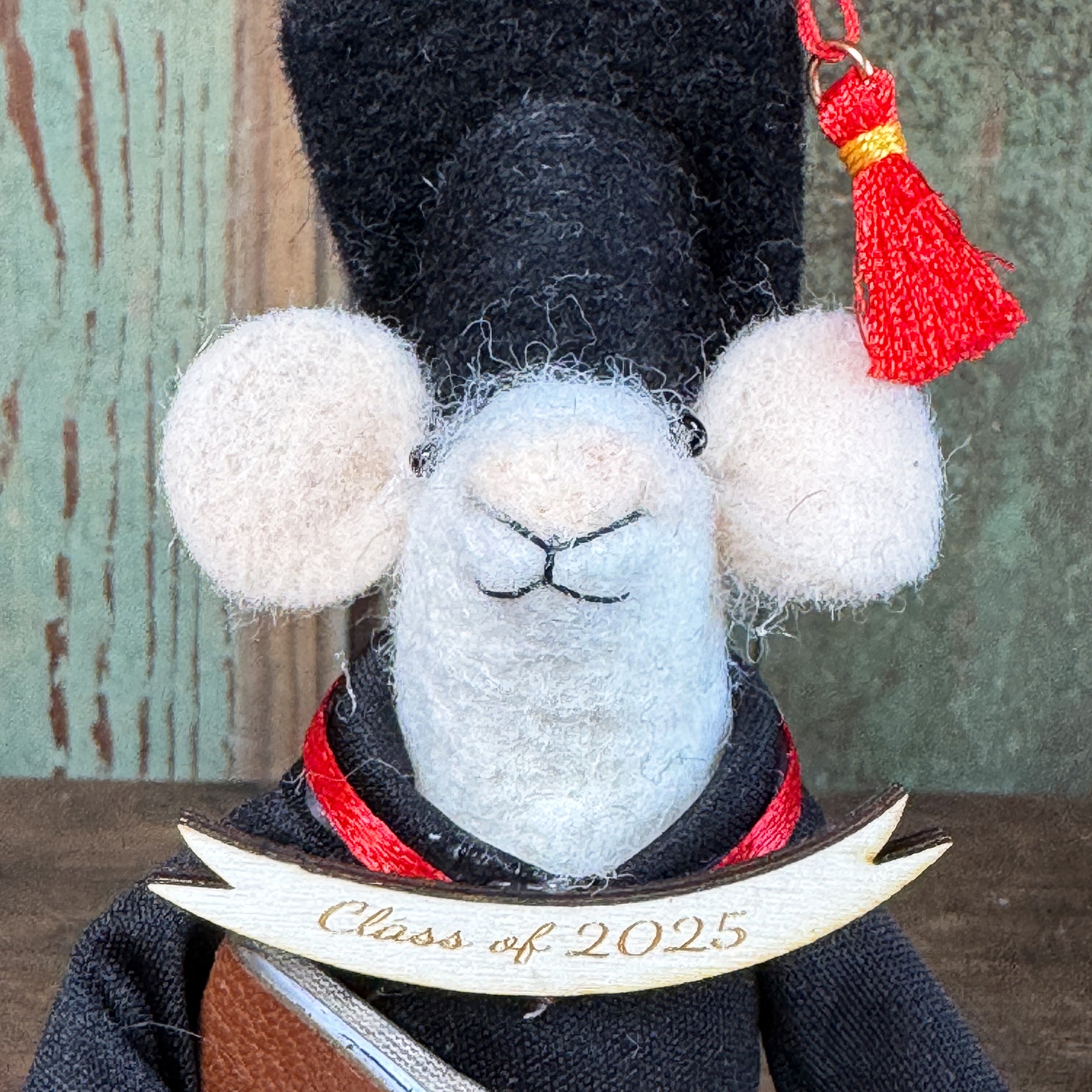 Graduation Mouse Ornament