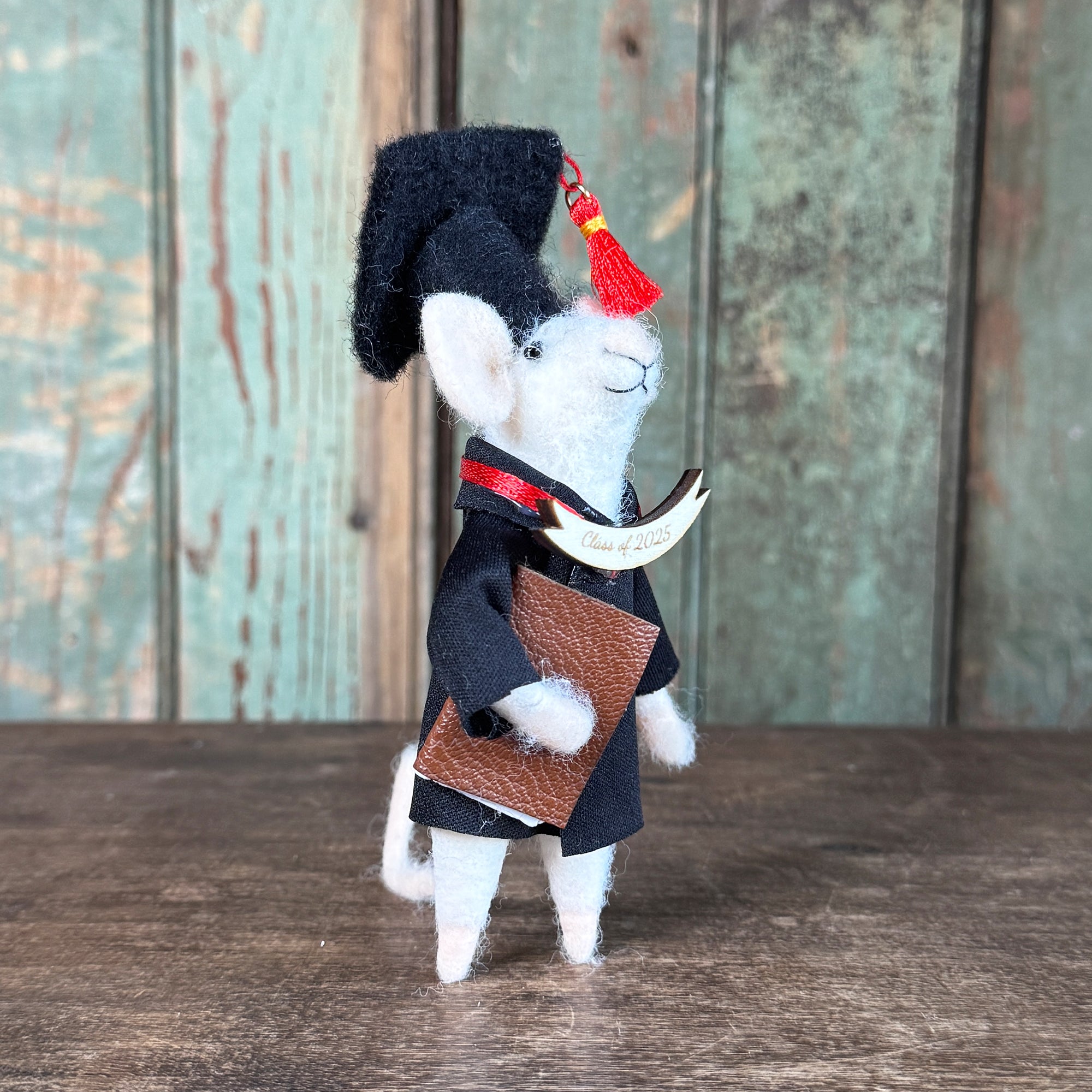 Graduation Mouse Ornament