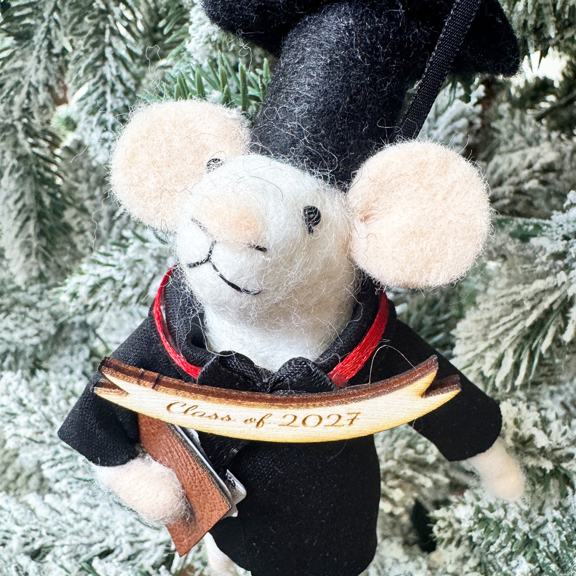 Graduation Mouse Ornament