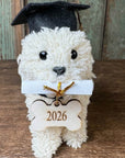 Graduation Doodle Dog Ornament