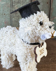 Graduation Doodle Dog Ornament