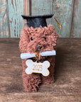 Graduation Doodle Dog Ornament