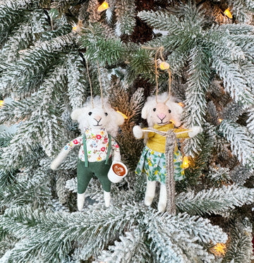 Grandparents Sheep Ornaments