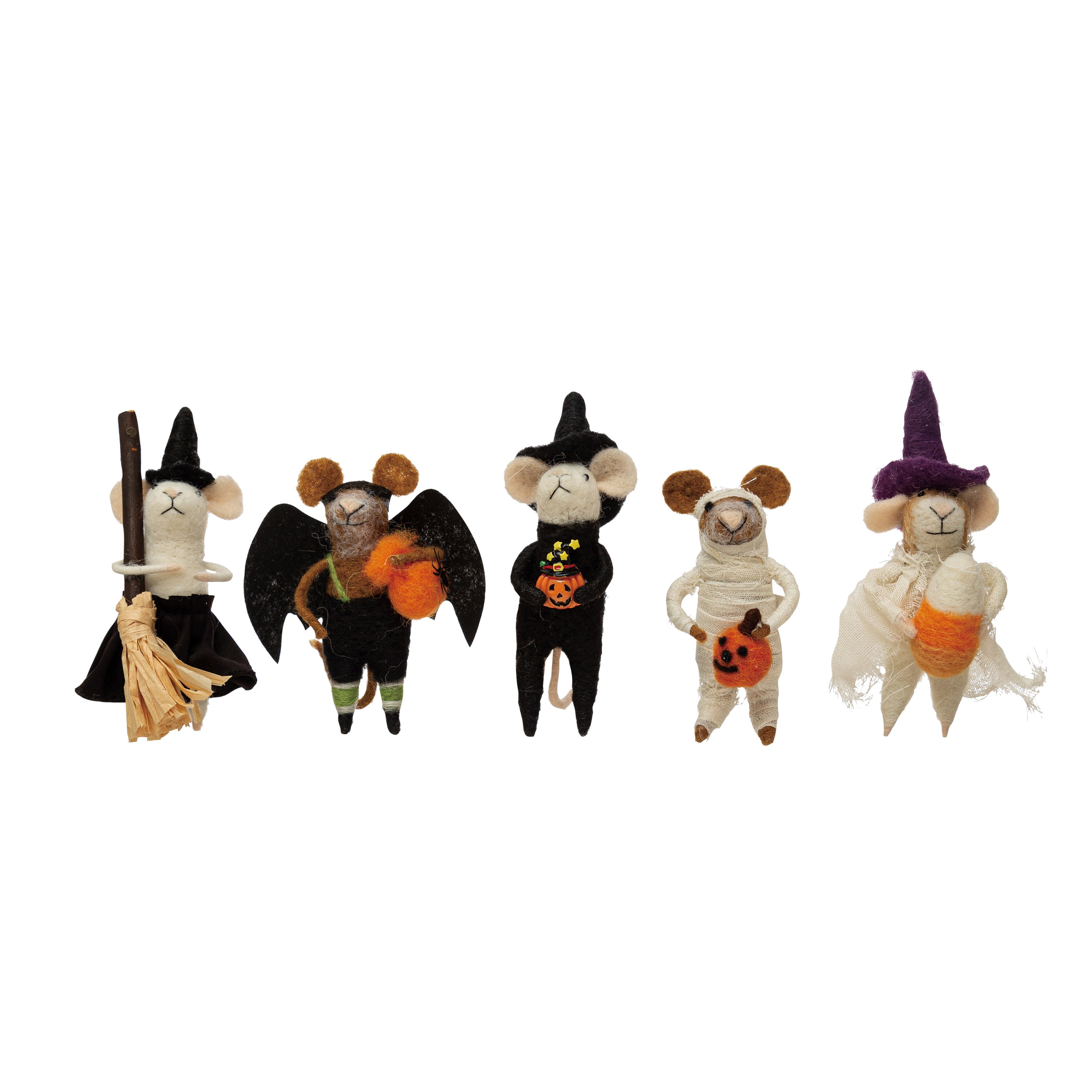 Spooky Mice Halloween Ornaments