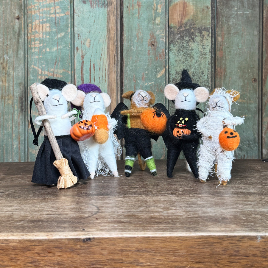 Spooky Mice Halloween Ornaments