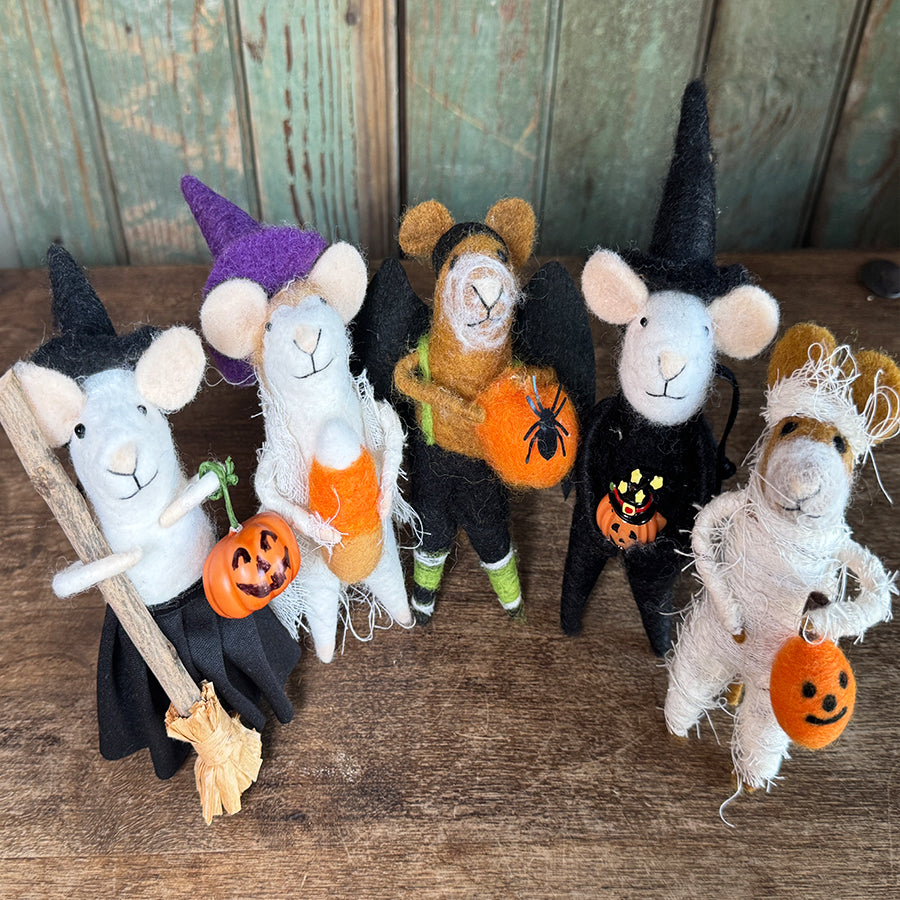 Spooky Mice Halloween Ornaments