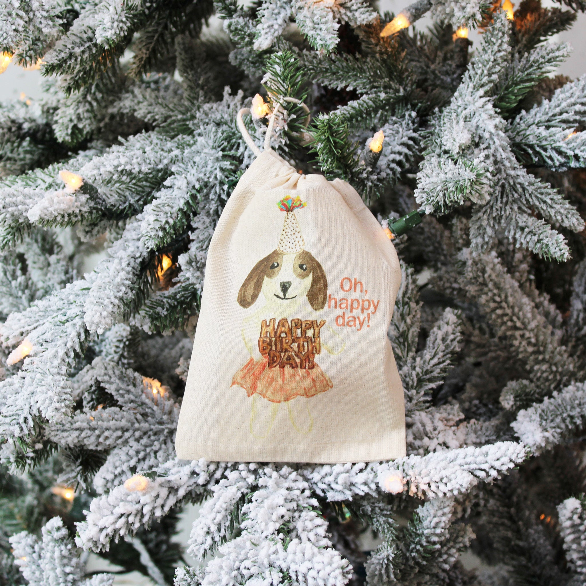 Happy Birthday Dog Ornament