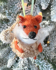 Hiking Fox Ornament