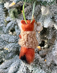 Hiking Fox Ornament