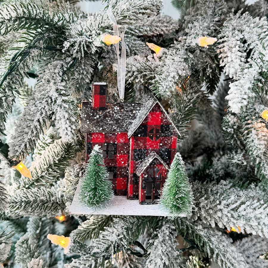 Our First Home Light up House Personalized Ornament