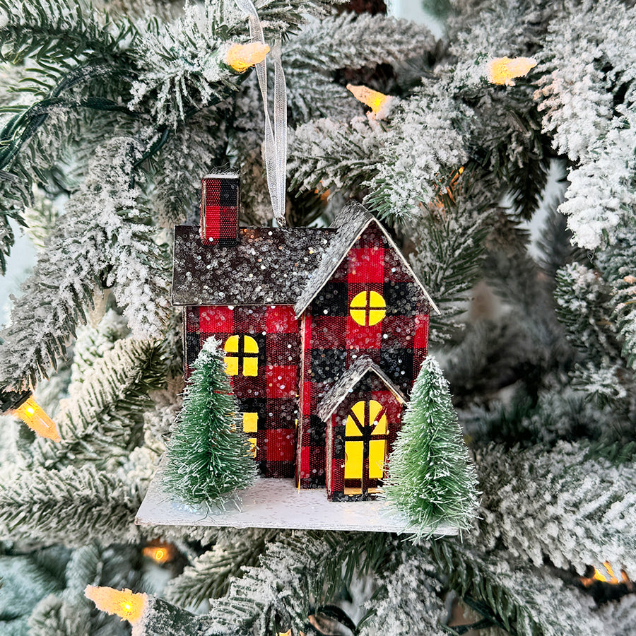 Our First Home Light up House Personalized Ornament