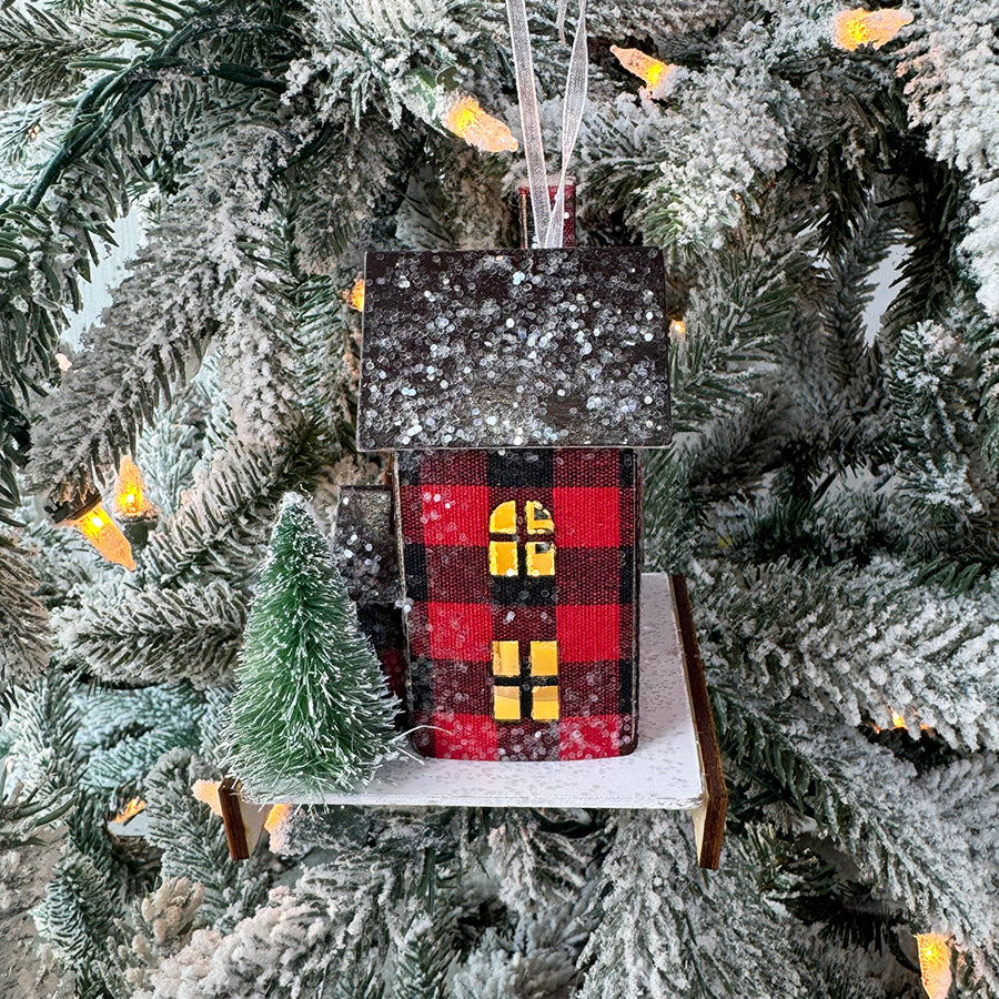 Our First Home Light up House Personalized Ornament