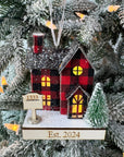 Our First Home Light up House Personalized Ornament