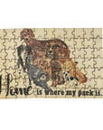 Home Is Where My Pack Is Wooden Puzzle