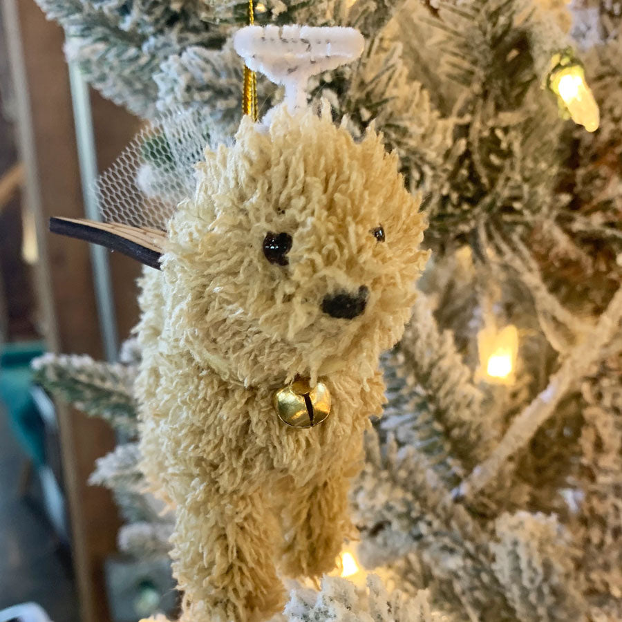 Angel With Wings Doodle Dog Ornament