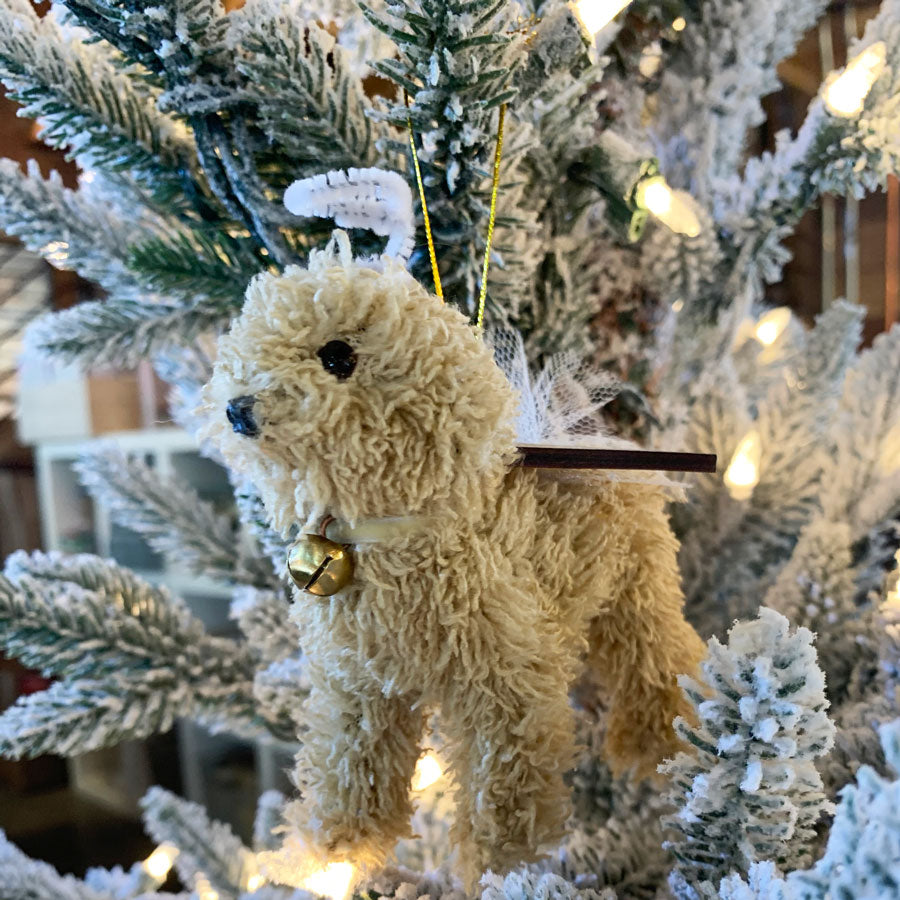 Angel With Wings Doodle Dog Ornament