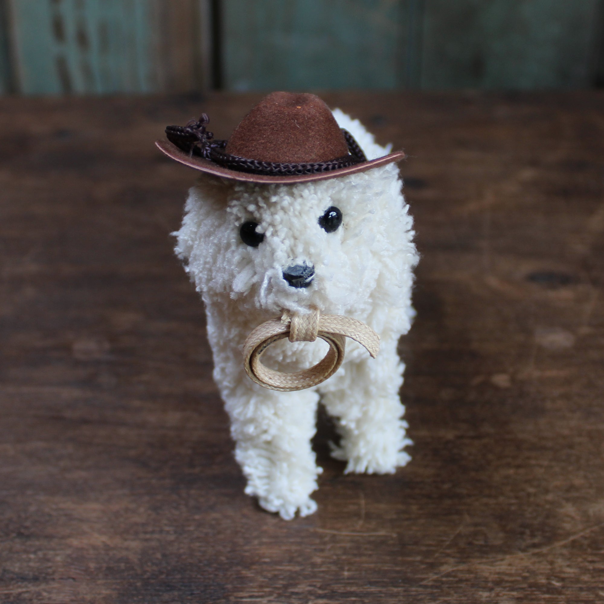 Cowboy Doodle Dog Ornament