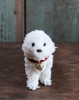 Tinsel Collar and Bell Doodle Dog Ornament