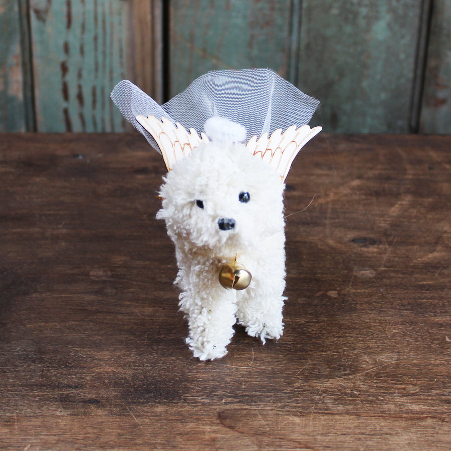 Angel With Wings Doodle Dog Ornament