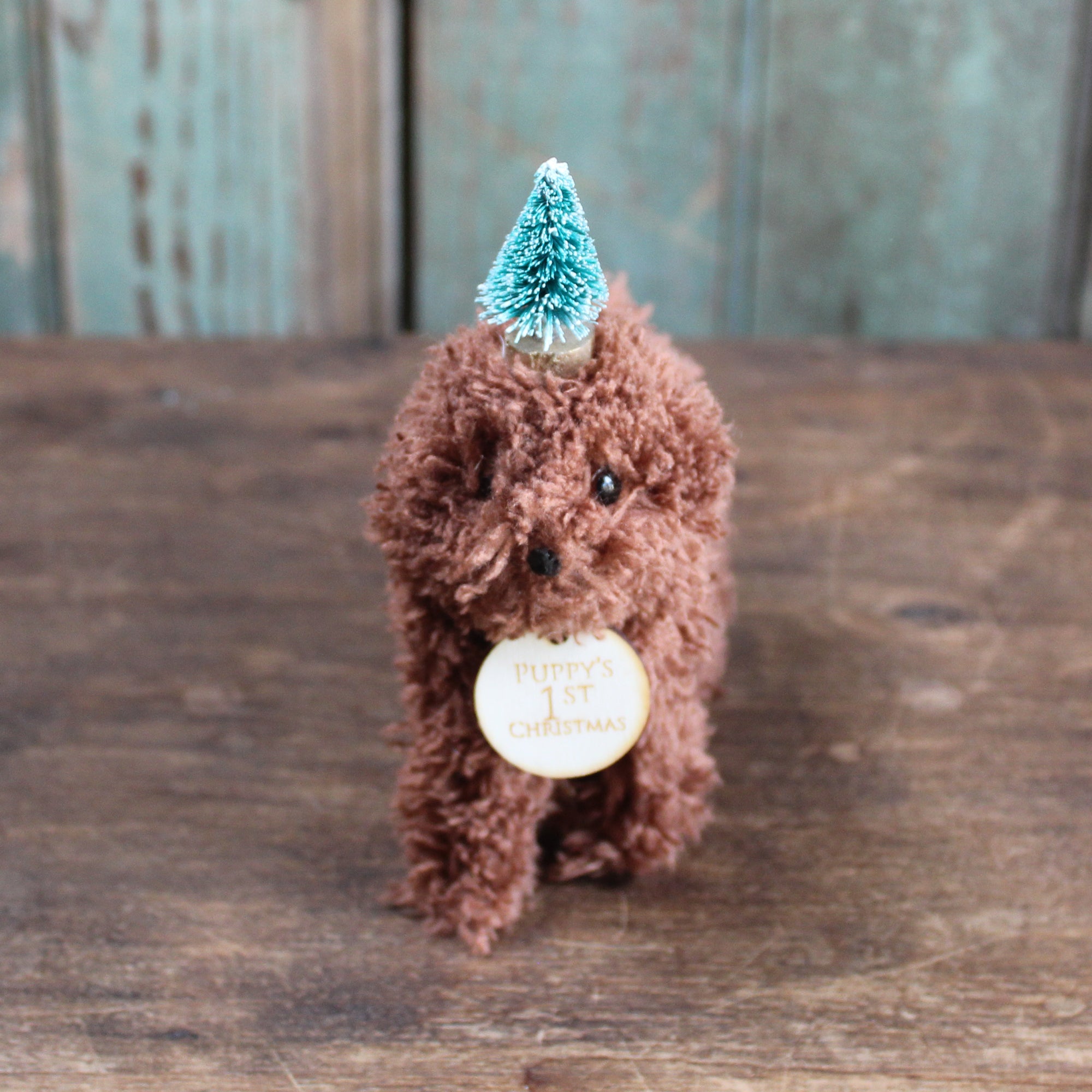 Puppy's First Christmas Doodle Dog Ornament