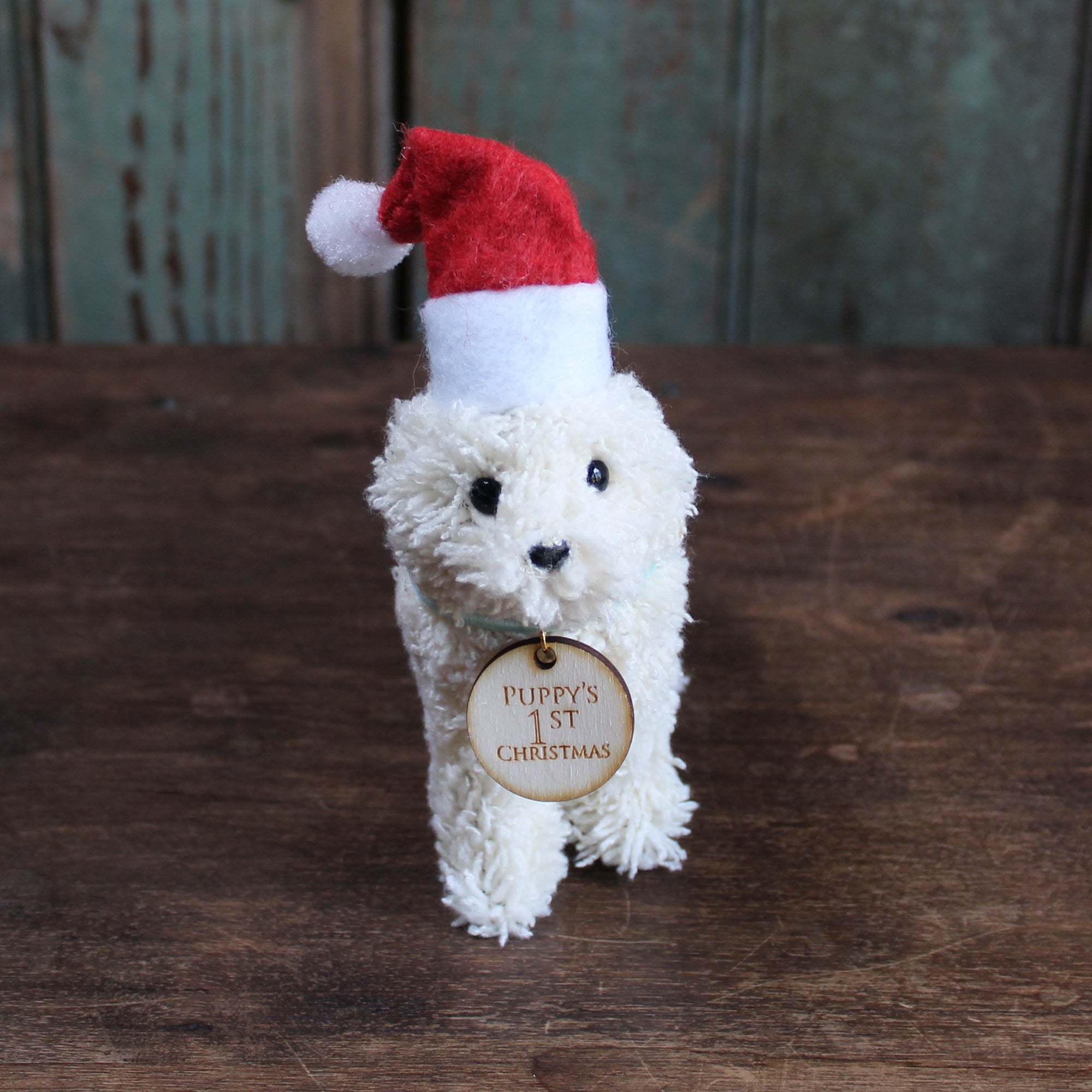 Puppy's First Christmas Doodle Dog Ornament