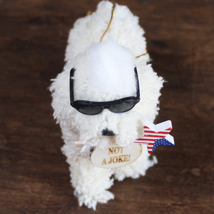 Biden Presidential Pup Doodle Ornament