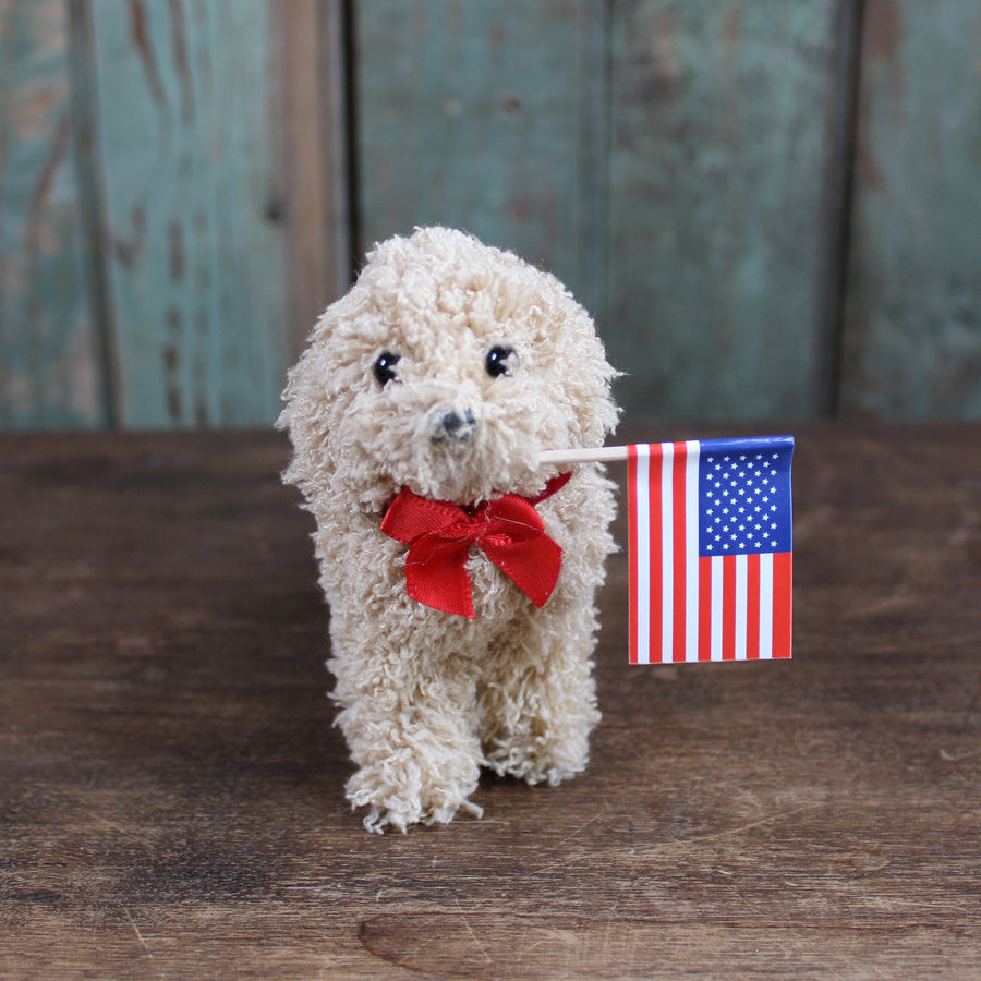 Patriotic Doodle Dog Ornament